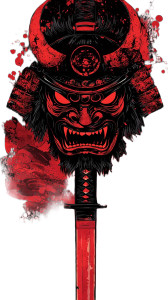 Samurai Demon Mask V2 Vinyl Car Decal Sticker – Waterproof & UV-Resistant 8" Samurai Demon Mask V2 Vinyl Car Decal Sticker – Waterproof & UV-Resistant 8"