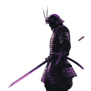 Samurai Vector Art Vinyl Car Decal Sticker – Waterproof & UV-Resistant 8"