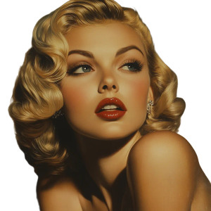 Hollywood Starlet Portrait V2 Vinyl Car Decal Sticker – Waterproof & UV-Resistant 8"