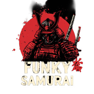 Funky Samurai Vinyl Car Decal Sticker – Waterproof & UV-Resistant 8" Funky Samurai Vinyl Car Decal Sticker – Waterproof & UV-Resistant 8"