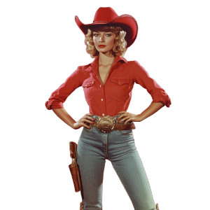 Vintage Cowgirl Vinyl Car Decal Sticker – Waterproof & UV-Resistant 8" Vintage Cowgirl Vinyl Car Decal Sticker – Waterproof & UV-Resistant 8"