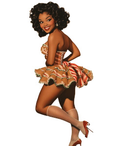 Vintage Pin-Up Model Vinyl Car Decal Sticker – Waterproof & UV-Resistant 8"