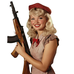 Ellie Mae With Rifle Vinyl Car Decal Sticker – Waterproof & UV-Resistant 8"