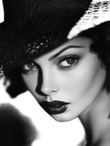 Hollywood Starlet Portrait V3 Vinyl Car Decal Sticker – Waterproof & UV-Resistant 8"