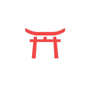 Torii Symbol Logo Vinyl Car Decal Sticker – Waterproof & UV-Resistant 8"