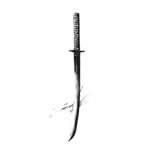Abstract Katana Tattoo Vinyl Car Decal Sticker – Waterproof & UV-Resistant 8" Abstract Katana Tattoo Vinyl Car Decal Sticker – Waterproof & UV-Resistant 8"
