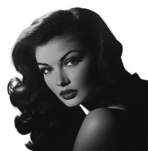 Vintage Hollywood Woman Vinyl Car Decal Sticker – Waterproof & UV-Resistant 8"