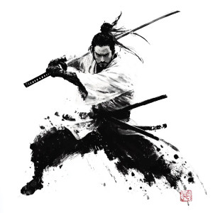 Samurai Sword Swing Vinyl Car Decal Sticker – Waterproof & UV-Resistant 8" Samurai Sword Swing Vinyl Car Decal Sticker – Waterproof & UV-Resistant 8"