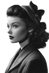 1940S American Woman Vinyl Car Decal Sticker – Waterproof & UV-Resistant 8"