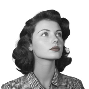 1950S Woman Headshot Vinyl Car Decal Sticker – Waterproof & UV-Resistant 8" 1950S Woman Headshot Vinyl Car Decal Sticker – Waterproof & UV-Resistant 8"