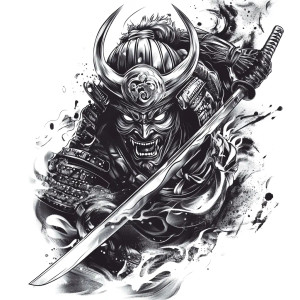 Samurai Oni Tattoo V2 Vinyl Car Decal Sticker – Waterproof & UV-Resistant 8" Samurai Oni Tattoo V2 Vinyl Car Decal Sticker – Waterproof & UV-Resistant 8"