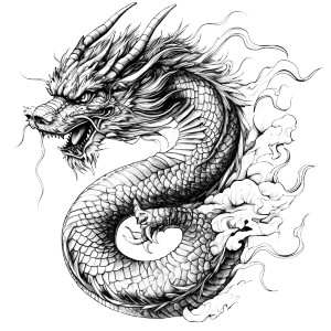 Japanese Dragon Manga Vinyl Car Decal Sticker – Waterproof & UV-Resistant 8" Japanese Dragon Manga Vinyl Car Decal Sticker – Waterproof & UV-Resistant 8"