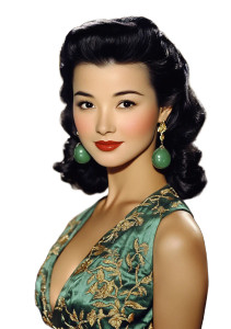 1940S Asian Actress Vinyl Car Decal Sticker – Waterproof & UV-Resistant 8" 1940S Asian Actress Vinyl Car Decal Sticker – Waterproof & UV-Resistant 8"
