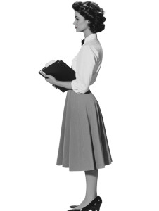 1950S Office Secretary Vinyl Car Decal Sticker – Waterproof & UV-Resistant 8"