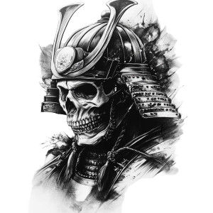 Samurai Skull Tattoo V3 Vinyl Car Decal Sticker – Waterproof & UV-Resistant 8" Samurai Skull Tattoo V3 Vinyl Car Decal Sticker – Waterproof & UV-Resistant 8"