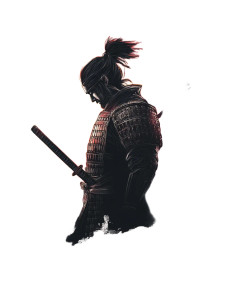 Samurai Sunset Contrast Vinyl Car Decal Sticker – Waterproof & UV-Resistant 8" Samurai Sunset Contrast Vinyl Car Decal Sticker – Waterproof & UV-Resistant 8"