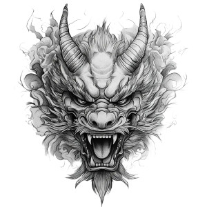 Angry Dragon Tattoo Vinyl Car Decal Sticker – Waterproof & UV-Resistant 8" Angry Dragon Tattoo Vinyl Car Decal Sticker – Waterproof & UV-Resistant 8"