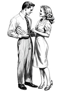 1950S Party People Vinyl Car Decal Sticker – Waterproof & UV-Resistant 8"