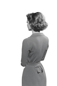 50S Woman Portrait Vinyl Car Decal Sticker – Waterproof & UV-Resistant 8"