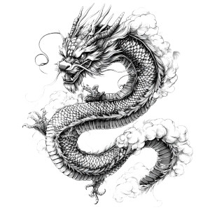 Japanese Dragon V2 Vinyl Car Decal Sticker – Waterproof & UV-Resistant 8" Japanese Dragon V2 Vinyl Car Decal Sticker – Waterproof & UV-Resistant 8"