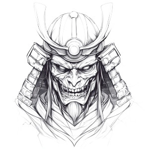 Undead Samurai Head V2 Vinyl Car Decal Sticker – Waterproof & UV-Resistant 8" Undead Samurai Head V2 Vinyl Car Decal Sticker – Waterproof & UV-Resistant 8"