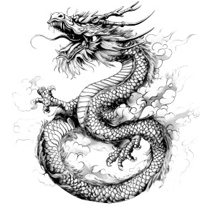 Japanese Dragon Tattoo V12 Vinyl Car Decal Sticker – Waterproof & UV-Resistant 8" Japanese Dragon Tattoo V12 Vinyl Car Decal Sticker – Waterproof & UV-Resistant 8"