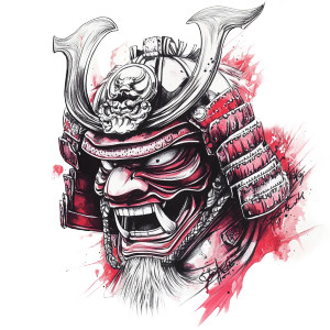 Neotraditional Samurai Helmet Vinyl Car Decal Sticker – Waterproof & UV-Resistant 8" Neotraditional Samurai Helmet Vinyl Car Decal Sticker – Waterproof & UV-Resistant 8"