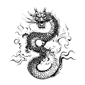 Chinese Dragon Vector V2 Vinyl Car Decal Sticker – Waterproof & UV-Resistant 8" Chinese Dragon Vector V2 Vinyl Car Decal Sticker – Waterproof & UV-Resistant 8"
