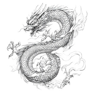 Dragon Tattoo Sketch Vinyl Car Decal Sticker – Waterproof & UV-Resistant 8" Dragon Tattoo Sketch Vinyl Car Decal Sticker – Waterproof & UV-Resistant 8"