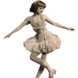Flapper Dancing Girl Vinyl Car Decal Sticker – Waterproof & UV-Resistant 8" Flapper Dancing Girl Vinyl Car Decal Sticker – Waterproof & UV-Resistant 8"
