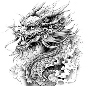 Chinese Dragon Tattoo Vinyl Car Decal Sticker – Waterproof & UV-Resistant 8" Chinese Dragon Tattoo Vinyl Car Decal Sticker – Waterproof & UV-Resistant 8"