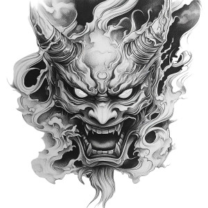 Demonic Mask Tattoo Vinyl Car Decal Sticker – Waterproof & UV-Resistant 8" Demonic Mask Tattoo Vinyl Car Decal Sticker – Waterproof & UV-Resistant 8"