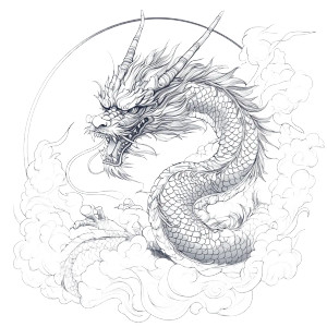 Japanese Dragon V5 Vinyl Car Decal Sticker – Waterproof & UV-Resistant 8" Japanese Dragon V5 Vinyl Car Decal Sticker – Waterproof & UV-Resistant 8"