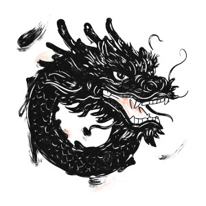 Dragon Innovation Logo Vinyl Car Decal Sticker – Waterproof & UV-Resistant 8"