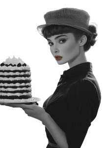 Audrey Hepburn Decorating Vinyl Car Decal Sticker – Waterproof & UV-Resistant 8"
