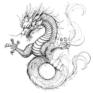 Oriental Dragon Design Vinyl Car Decal Sticker – Waterproof & UV-Resistant 8" Oriental Dragon Design Vinyl Car Decal Sticker – Waterproof & UV-Resistant 8"