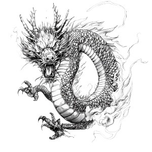 Chinese Dragon Vinyl Car Decal Sticker – Waterproof & UV-Resistant 8" Chinese Dragon Vinyl Car Decal Sticker – Waterproof & UV-Resistant 8"