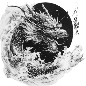 Japanese Dragon Tattoo V20 Vinyl Car Decal Sticker – Waterproof & UV-Resistant 8" Japanese Dragon Tattoo V20 Vinyl Car Decal Sticker – Waterproof & UV-Resistant 8"