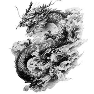 Chinese Dragon Tattoo V9 Vinyl Car Decal Sticker – Waterproof & UV-Resistant 8" Chinese Dragon Tattoo V9 Vinyl Car Decal Sticker – Waterproof & UV-Resistant 8"