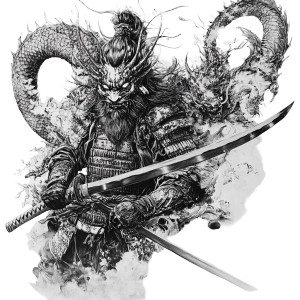 Dragon Samurai Vinyl Car Decal Sticker – Waterproof & UV-Resistant 8" Dragon Samurai Vinyl Car Decal Sticker – Waterproof & UV-Resistant 8"