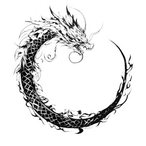 Ouroboros Dragon Tattoo Vinyl Car Decal Sticker – Waterproof & UV-Resistant 8" Ouroboros Dragon Tattoo Vinyl Car Decal Sticker – Waterproof & UV-Resistant 8"