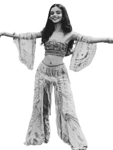 Bohemian Girl Vinyl Car Decal Sticker – Waterproof & UV-Resistant 8"