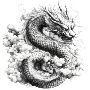 Japanese Dragon Drawing V2 Vinyl Car Decal Sticker – Waterproof & UV-Resistant 8" Japanese Dragon Drawing V2 Vinyl Car Decal Sticker – Waterproof & UV-Resistant 8"