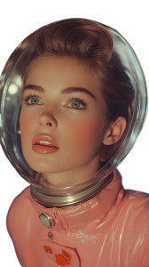 Lilac Space Pilot Vinyl Car Decal Sticker – Waterproof & UV-Resistant 8"