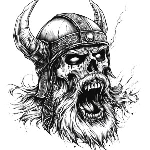 Evil Viking Skull Vinyl Car Decal Sticker – Waterproof & UV-Resistant 8" Evil Viking Skull Vinyl Car Decal Sticker – Waterproof & UV-Resistant 8"