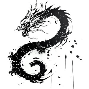 Chinese Loong Vinyl Car Decal Sticker – Waterproof & UV-Resistant 8" Chinese Loong Vinyl Car Decal Sticker – Waterproof & UV-Resistant 8"