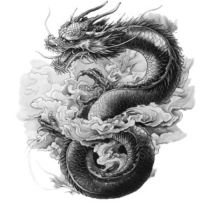 Japanese Dragon V4 Vinyl Car Decal Sticker – Waterproof & UV-Resistant 8" Japanese Dragon V4 Vinyl Car Decal Sticker – Waterproof & UV-Resistant 8"