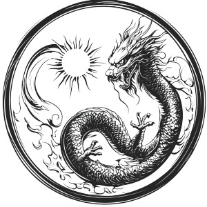 Martial Arts Logo Vinyl Car Decal Sticker – Waterproof & UV-Resistant 8"