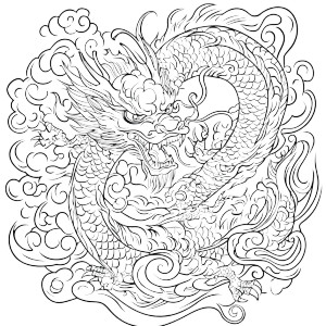 Ancient Chinese Dragon Vinyl Car Decal Sticker – Waterproof & UV-Resistant 8" Ancient Chinese Dragon Vinyl Car Decal Sticker – Waterproof & UV-Resistant 8"