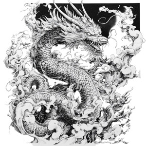 Japanese Dragon V7 Vinyl Car Decal Sticker – Waterproof & UV-Resistant 8" Japanese Dragon V7 Vinyl Car Decal Sticker – Waterproof & UV-Resistant 8"